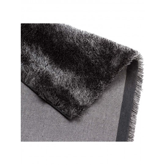 Tapete Shaggy Firenzi Mix Preto - 150x200