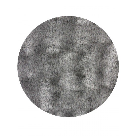 Tapete Sisal Capri 8616A Prata Redondo - Personalizável