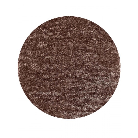 Tapete Shaggy Firenzi Mix Marrom Redondo - Personalizável