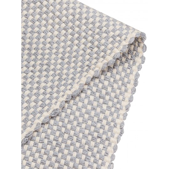 Tapete Tear Cubes Azul Acinzentado Redondo - Personalizável