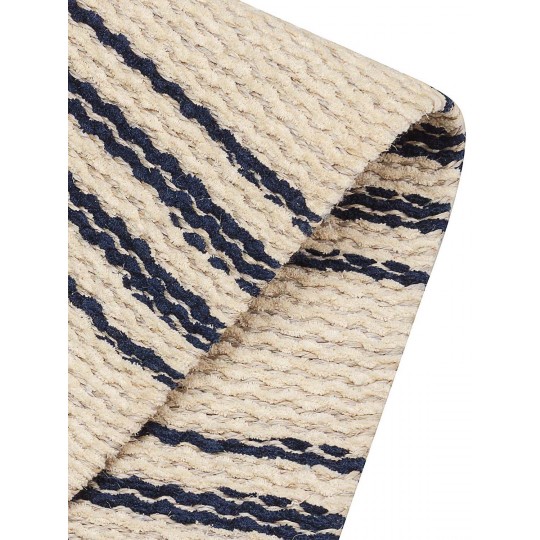 Tapete Tear Manual Td 460 Azul e Cru  Redondo - Personalizável