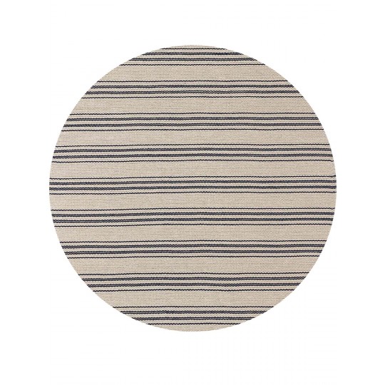 Tapete Tear Manual Td 460 Azul e Cru  Redondo - Personalizável