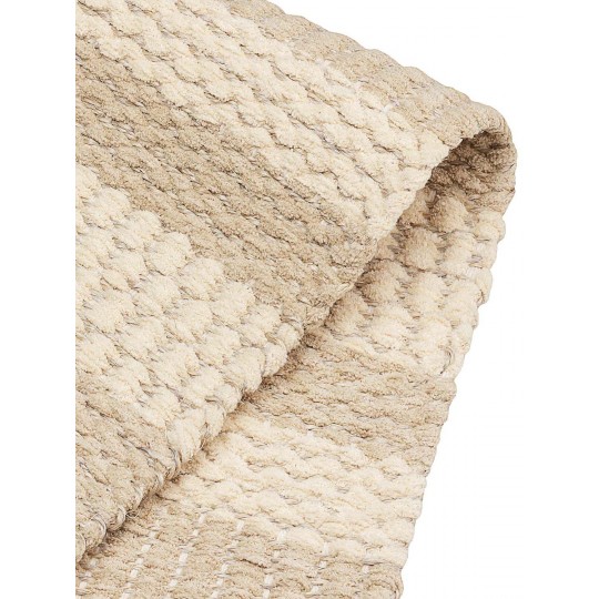 Tapete Tear Manual Td 455 Bege e Cru  Redondo - Personalizável