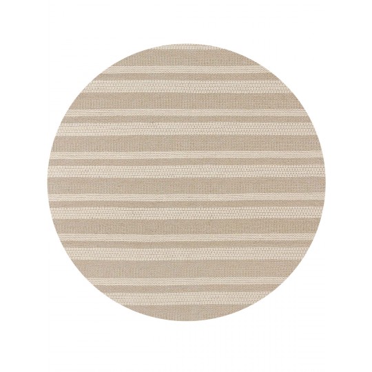 Tapete Tear Manual Td 455 Bege e Cru  Redondo - Personalizável