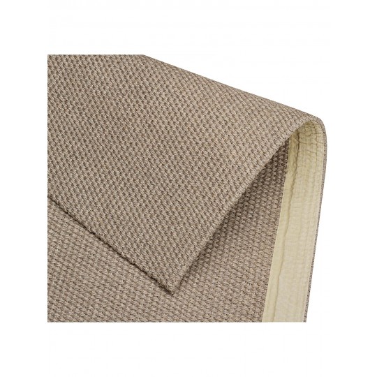 Tapete Sisal Panama Cinza Redondo - Personalizável