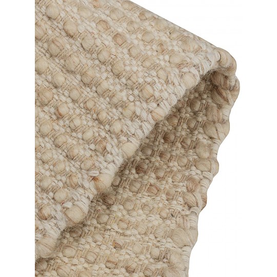 Tapete Puja Lã Linho Redondo - Personalizável