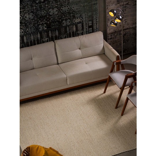 Tapete Puja Lã Linho - Personalizável