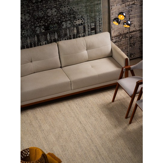 Tapete Kilim Diamond Prata - Personalizável