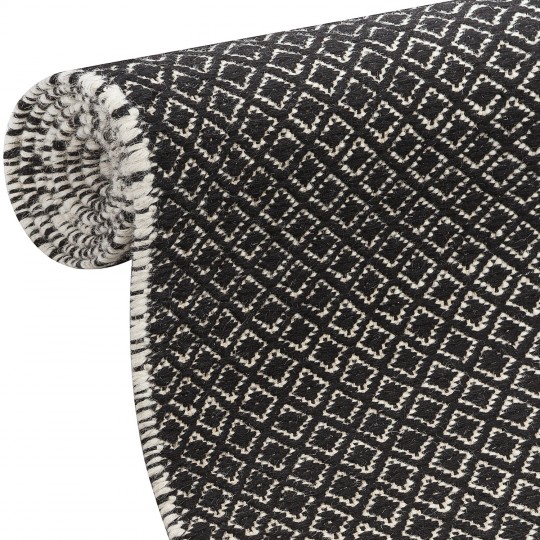 Tapete Osaka Reversível Preto - 100x140