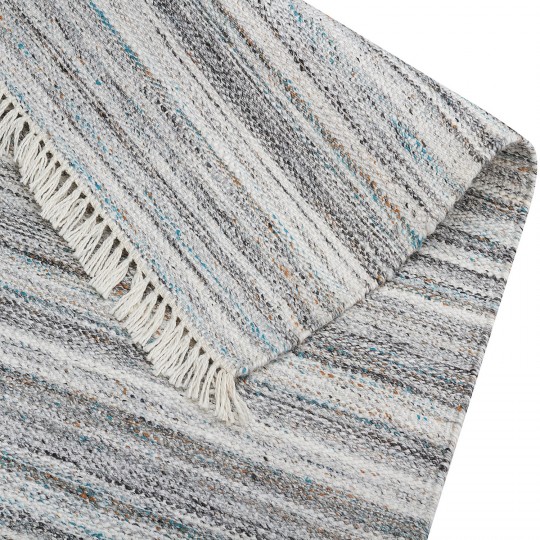 Tapete Kilim Cosmos Prata Mix - 065x250