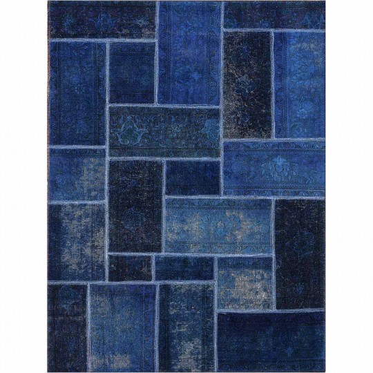 Tapete Reload Patchwork Azul 148x204