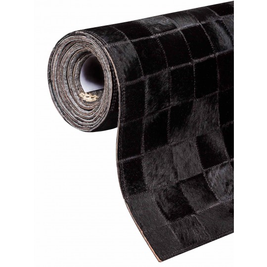 Tapete Couro Preto (5x5) Redondo - Personalizável