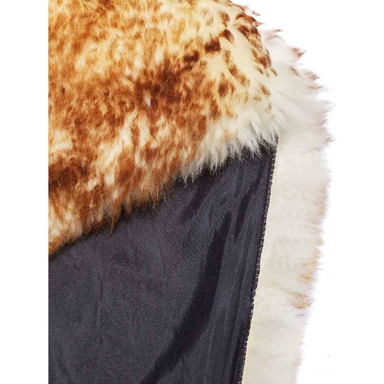 Tapete Pele de Carneiro Bege Chamuscado - Personalizável