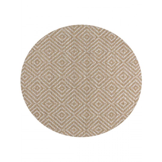 Tapete Sisal Diamante HD Redondo - Personalizável