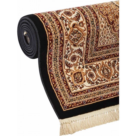 Tapete Tabriz Mahi Preto - 200x250