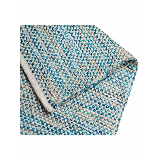 Tapete Tear Cubes Azul Redondo - Personalizável