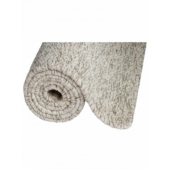 Tapete Tear Encorpado Cru e Fendi Redondo - Personalizável