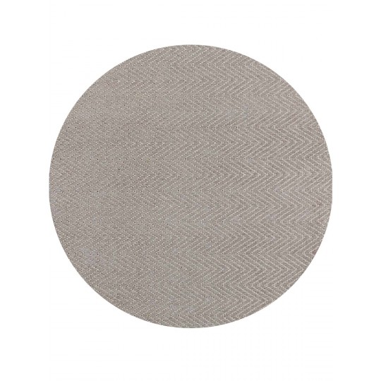 Tapete Tear Escama de Peixe Cinza Redondo - Personalizável