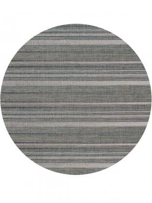 Tapete Sisal Magic 2168A Azul Redondo - Personalizável