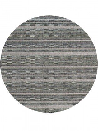 Tapete Sisal Magic 2168A Azul Redondo - Personalizável