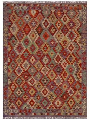 Tapete Kilim Paquistanês Multicores