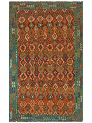 Tapete Kilim Paquistanês Multicores