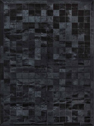 Tapete Couro Preto com Borda (10x10)