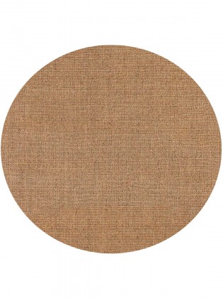 Tapete Sisal Camelo CD Redondo - Personalizável