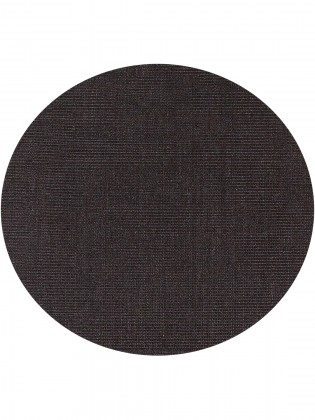 Tapete Sisal Preto C44 Redondo - Personalizável