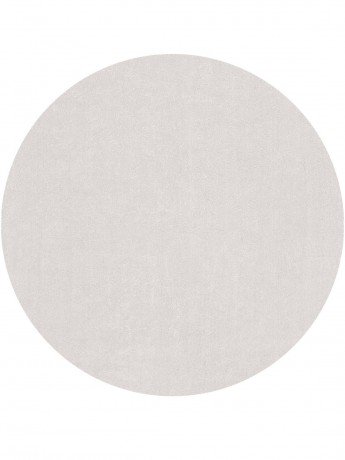 Tapete Pele de Coelho Branco Redondo - Personalizável