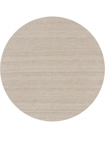 Tapete Kilim Diamond Bege Redondo - Personalizável