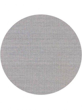Tapete Kilim Cosmos Plus Cinza Claro Redondo - Personalizável