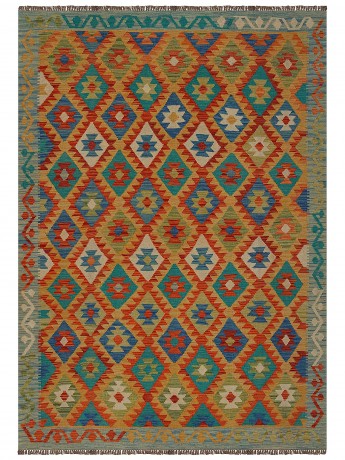 Tapete Kilim Paquistanês Multicores