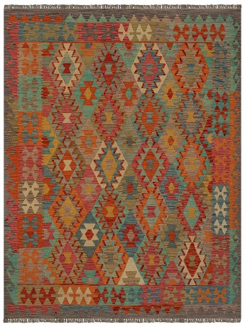 Tapete Kilim Paquistanês Multicores