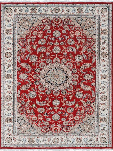 Tapete Persa Nain Vermelho - 198x305