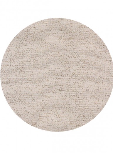 Tapete Tear Balaio Cru e Bege Redondo - Personalizável