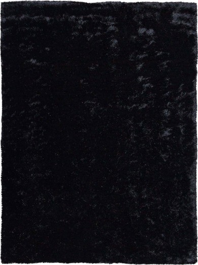 Tapete Shaggy Firenzi Preto - 250x300