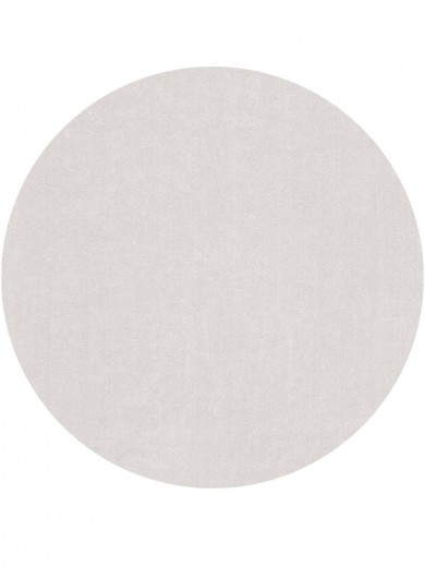 Tapete Pele de Coelho Branco Redondo - Personalizável