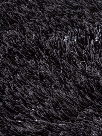 Tapete Shaggy Firenzi Mix Preto - 250x350