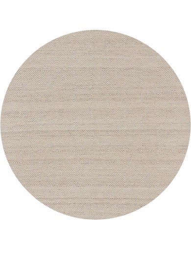 Tapete Kilim Diamond Bege Redondo - Personalizável