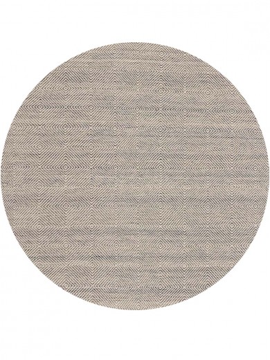 Tapete Kilim Diamond Cinza Escuro - 250 de diâmetro