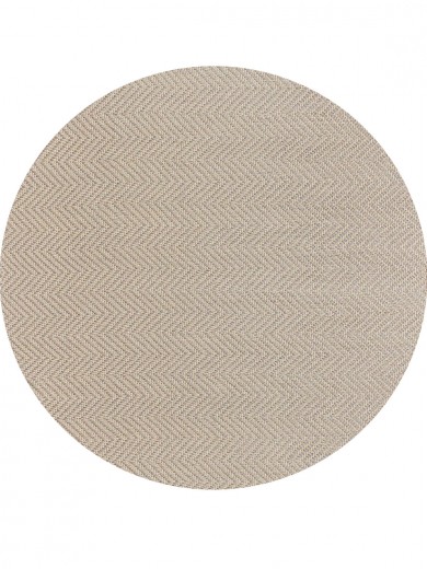 Tapete Tear Manual Td 459 Marfim  Redondo - Personalizável