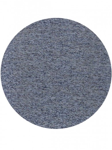 Tapete Tear Encorpado Azul Mesclado Redondo - Personalizável