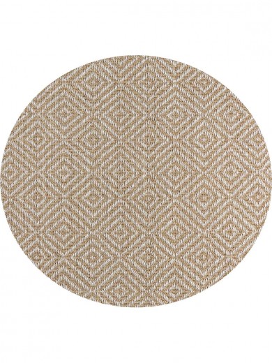 Tapete Sisal Diamante HD Redondo - Personalizável