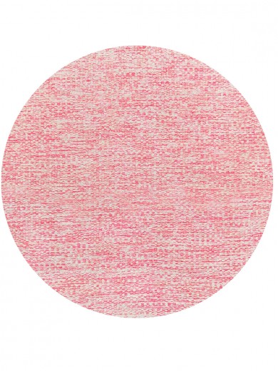 Tapete Tear Cru e Rosa Redondo - Personalizável